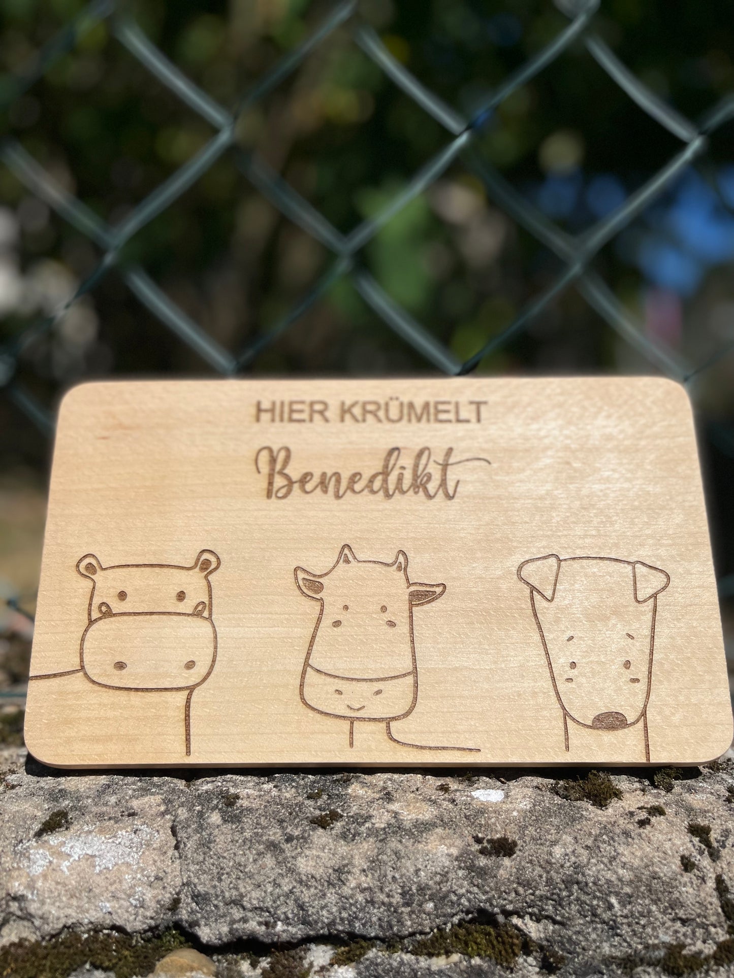 Personalisiertes Frühstücksbrett