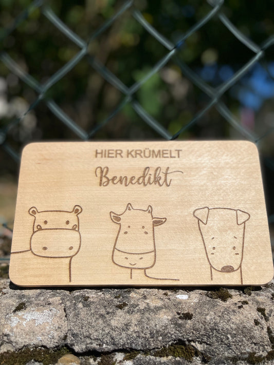 Personalisiertes Frühstücksbrett